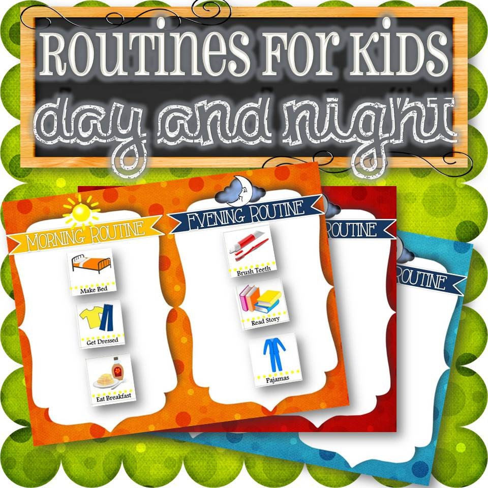 Routines for Kids Morning and Night INSTANT DOWNLOAD