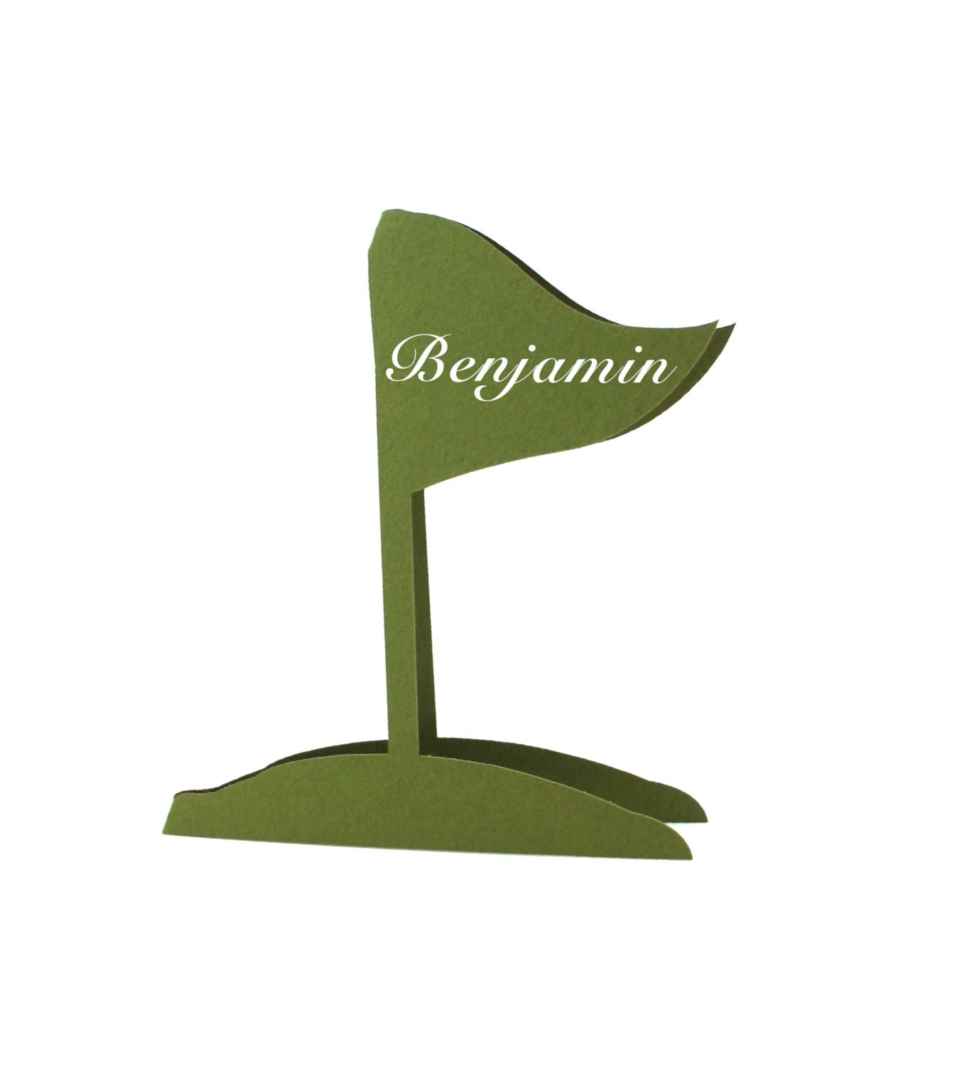 Golf Flag Template Golf flag place cards