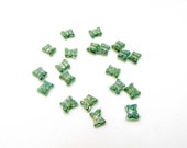 Green Iridescent Glass Butterfly Beads 20 Butterfly bead Destash Necklace Earring Bracelet Jewelry Supply #136