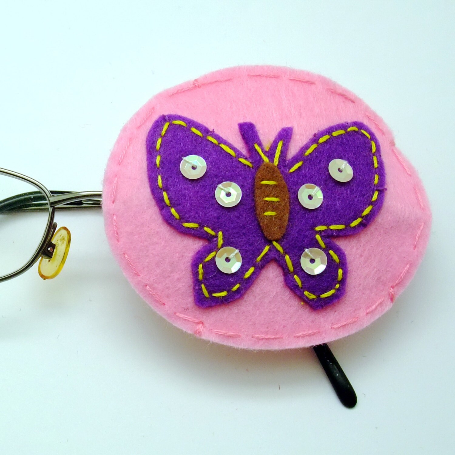 Handmade fun lazy eye patch felt eye patch fabric eye patch