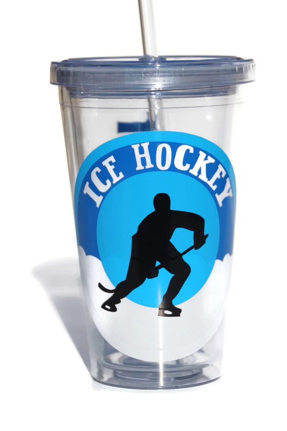 Ice Hockey Acrylic Tumbler Custom Ice Hockey Double Wall 16