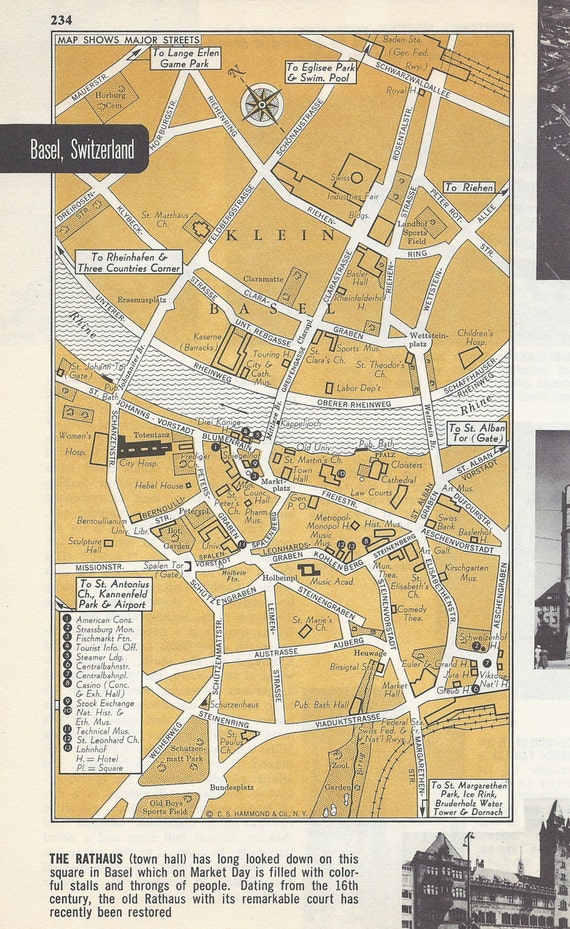 City map Basel Switzerland 9