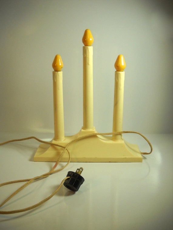 Vintage Christmas Candelabra 3-Light Candolier Candle Holder