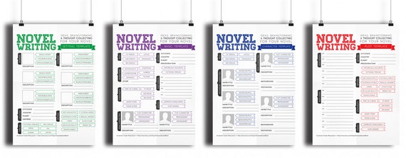 novel writing layout