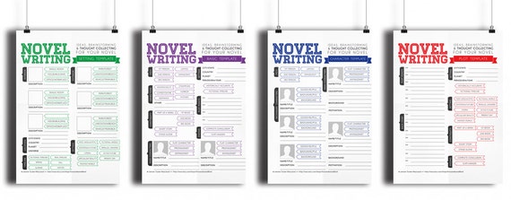 Novel Writing Templates V2 by asmallbirdorganizes on Etsy