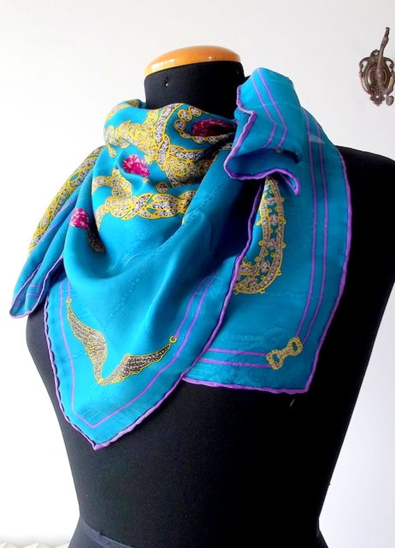 FREE SHIPPING Must de Cartier Vintage Scarf by PittiVintage