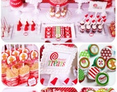Christmas Party & Gingerbread Printables - INSTANT DOWNLOAD - Candy Christmas Party -Huge Party Set by Amanda's Parties To Go - 60% OFF Il_170x135