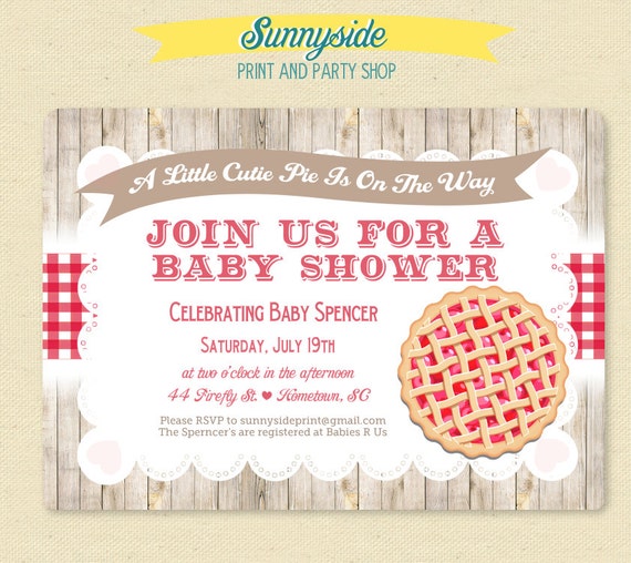 Picnic Themed Baby Shower Invitations 8