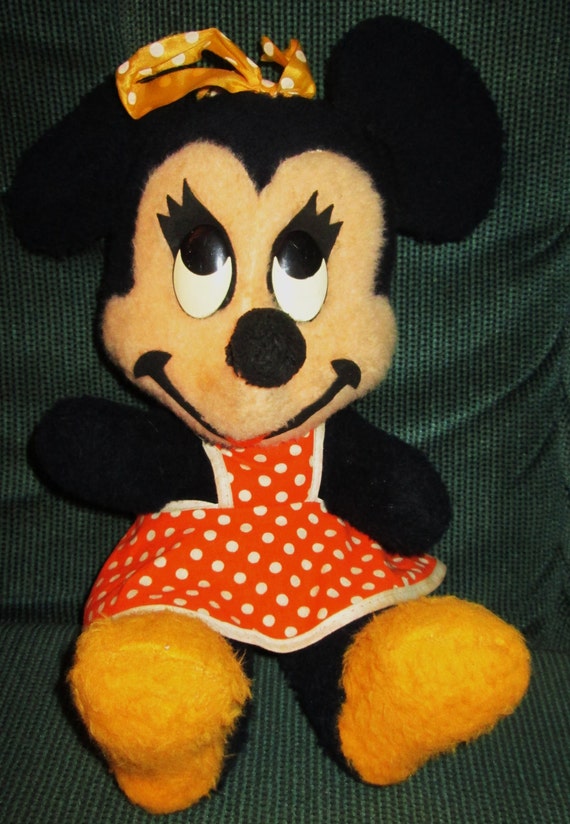 vintage minnie mouse stuffed doll