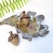 Aromatherapy Diffuser Pottery Leaf Acorn / Handmade Ceramic / Essential Oils / Spa Decor / Yoga Accessory / Harvest Decoration / Fragrance