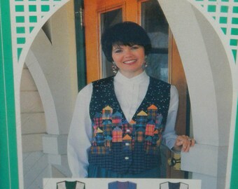 Vest Pattern Multi-Sized Back Porch Press Folkart House Vest by Gail Abeloe.