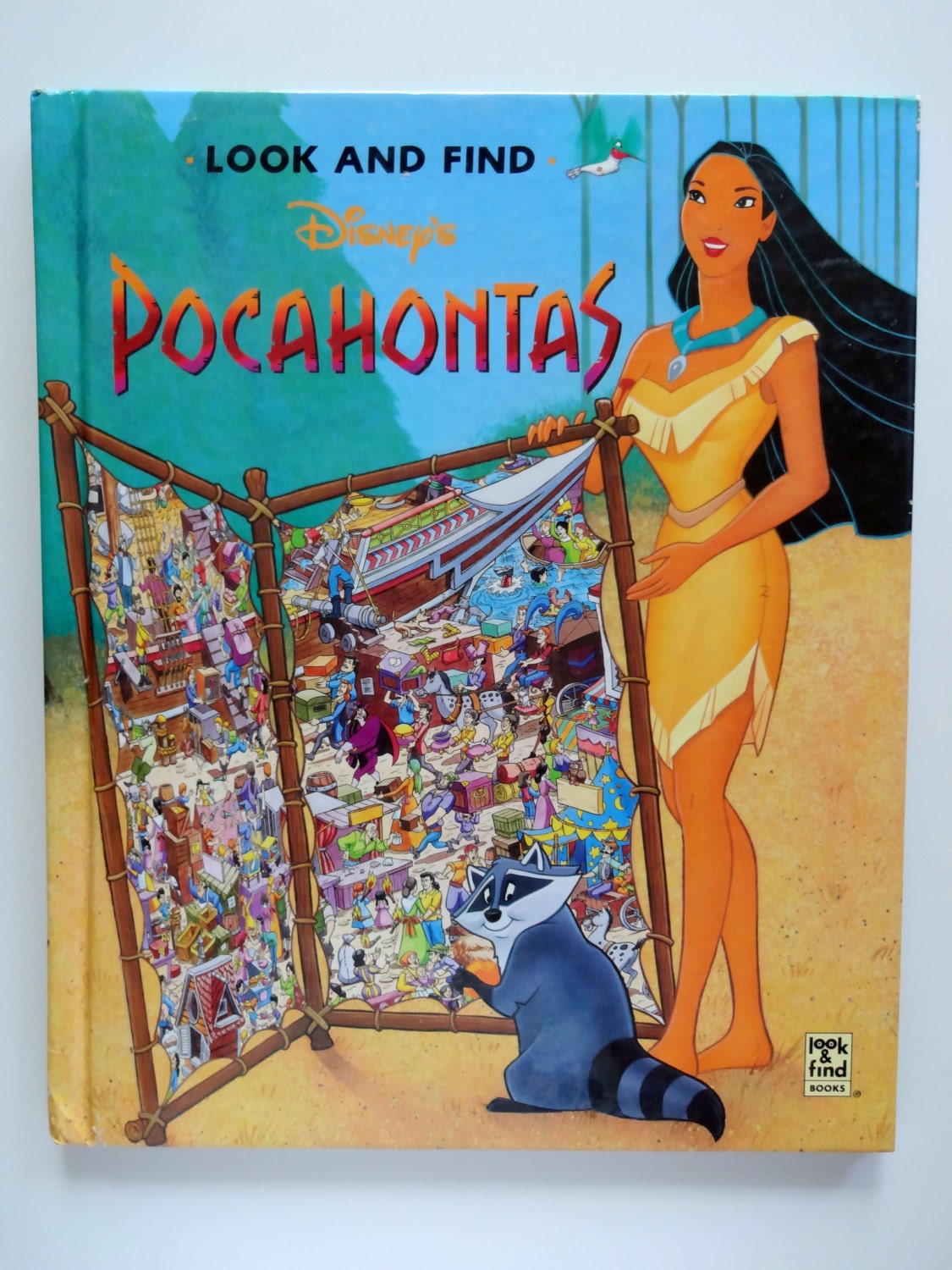 Vintage Look and Find Pocahontas Book 1995