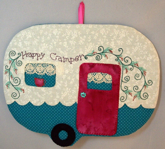 Happy Camper 11 Mug Rug