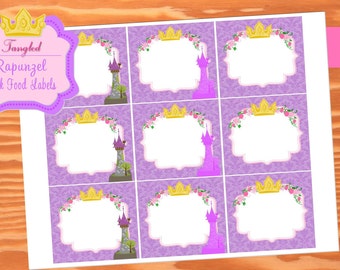 Popular items for tangled favor tags on Etsy
