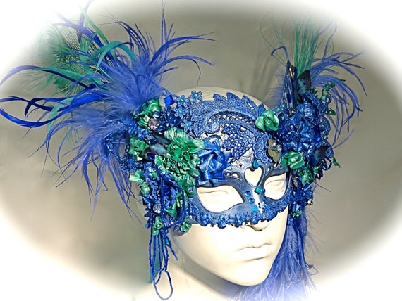 Bird of Paradise Mask Venetian Masquerade Ball by Marcellefinery