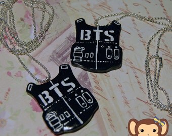 Kpop Necklace: BTS (Bangtan Boys) - Bulletproof vest