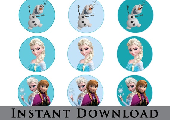 frozen cupcake toppers