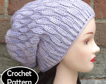 Womens Oversized Slouchy Beanie Hat Knitting Pattern PDF ...