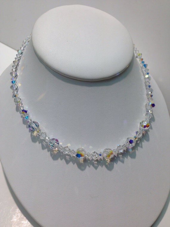 Items Similar To Genuine Swarovski Crystal Necklace Handmade On Etsy