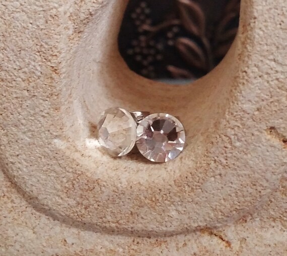Crystal Swarovski Rhinestone Studs, Diamond Like, Simple Earrings
