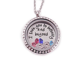Personalized Infinity and Beyond Necklace - Hand Stamped Stainless ...