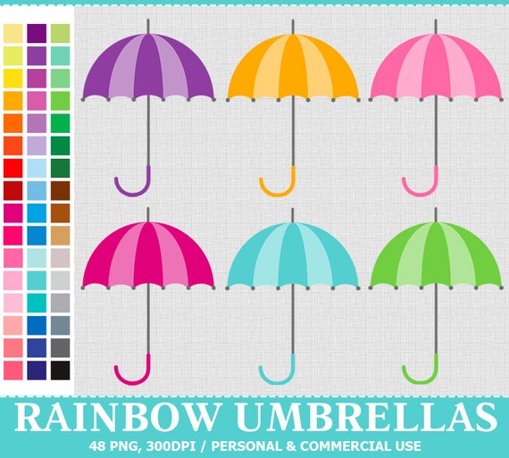 rainbow umbrella clip art - photo #29
