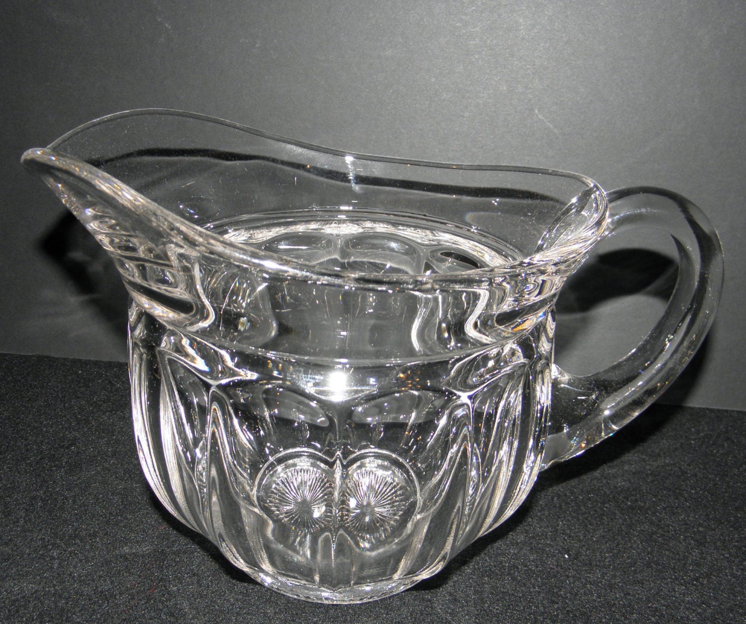 Antique Heisey Glass Puritan 1-Quart Jug Pitcher circa 1920