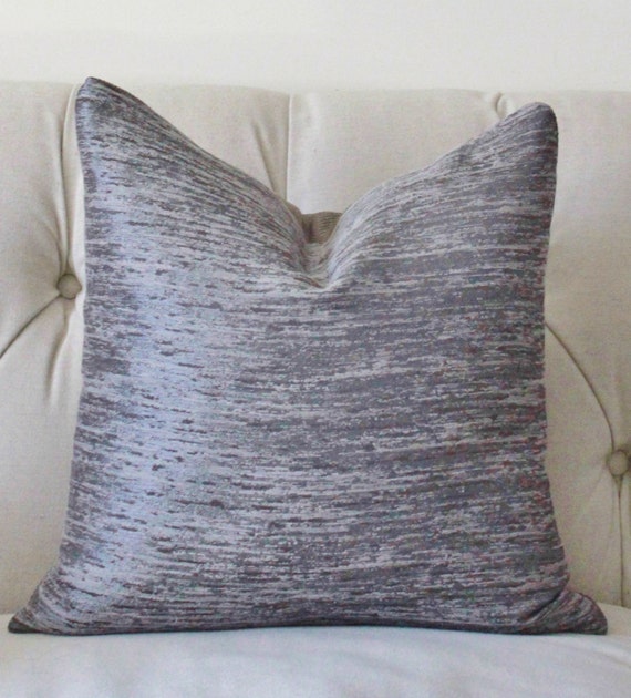 Items similar to Modern Grey Neutral Pillow- Charcoal Gray Geometric Pillow Cover - Pewter ...