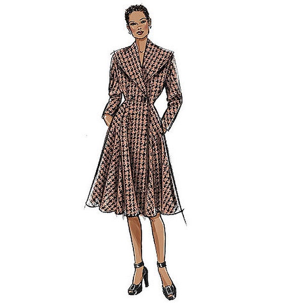 Womens Coat Pattern Butterick 5824 Plus Size by BaublesAndKitsch