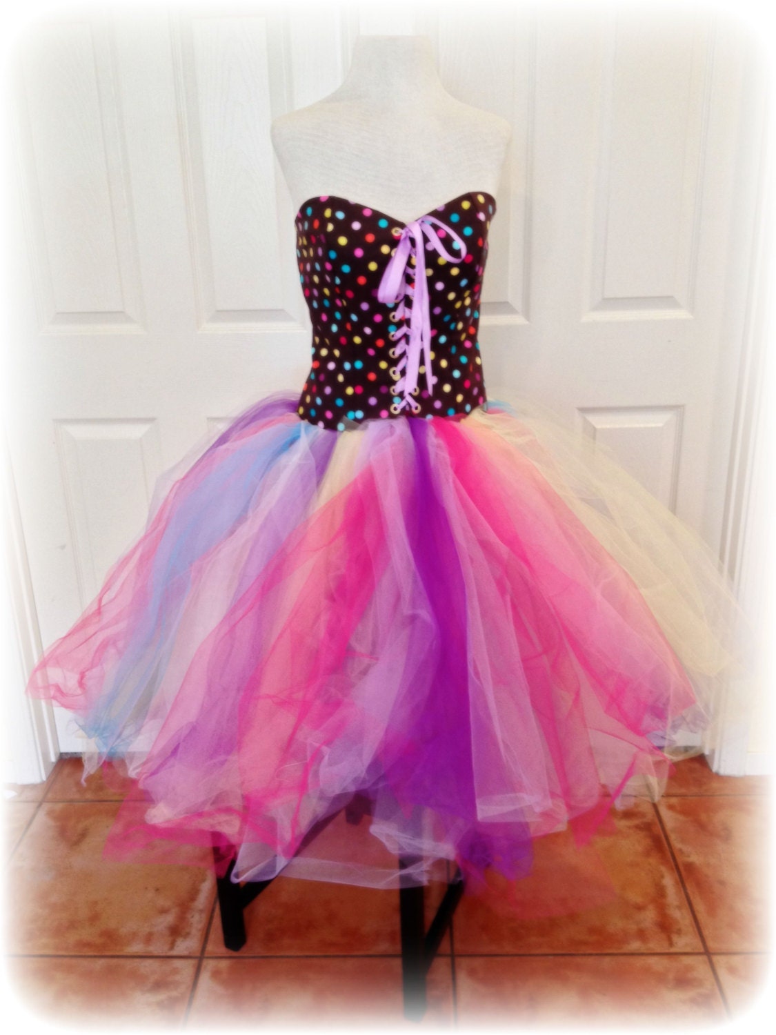 adult tutu dress corset tutu dress polka dot birthday party