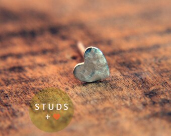 CARTILAGE or TRAGUS heart sterling silver/ cartilage earring tragus gold tragus earring cartilage gold cartilage ring nose studs