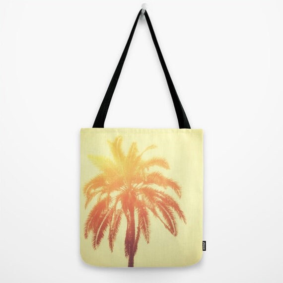 Palm Tree Surf Style Beach Bag, Market Shopping Bag Beach Towel Tote ...