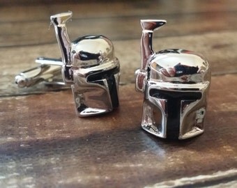 Boba Fett Cufflink - Star wars Cufflink - Jango Fett - movie cufflink
