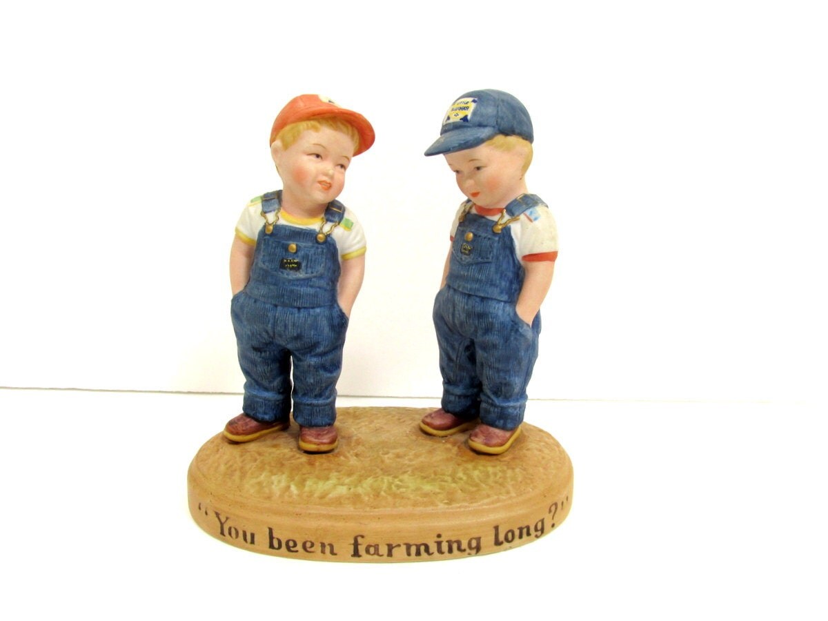 country store little farmer figurines