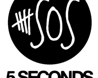 2.5" - 11" Five Seconds of Summer 5SOS - Inspired Vinyl Adhesive Decal - DECAL ONLY