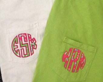 lilly pulitzer monogram shirt