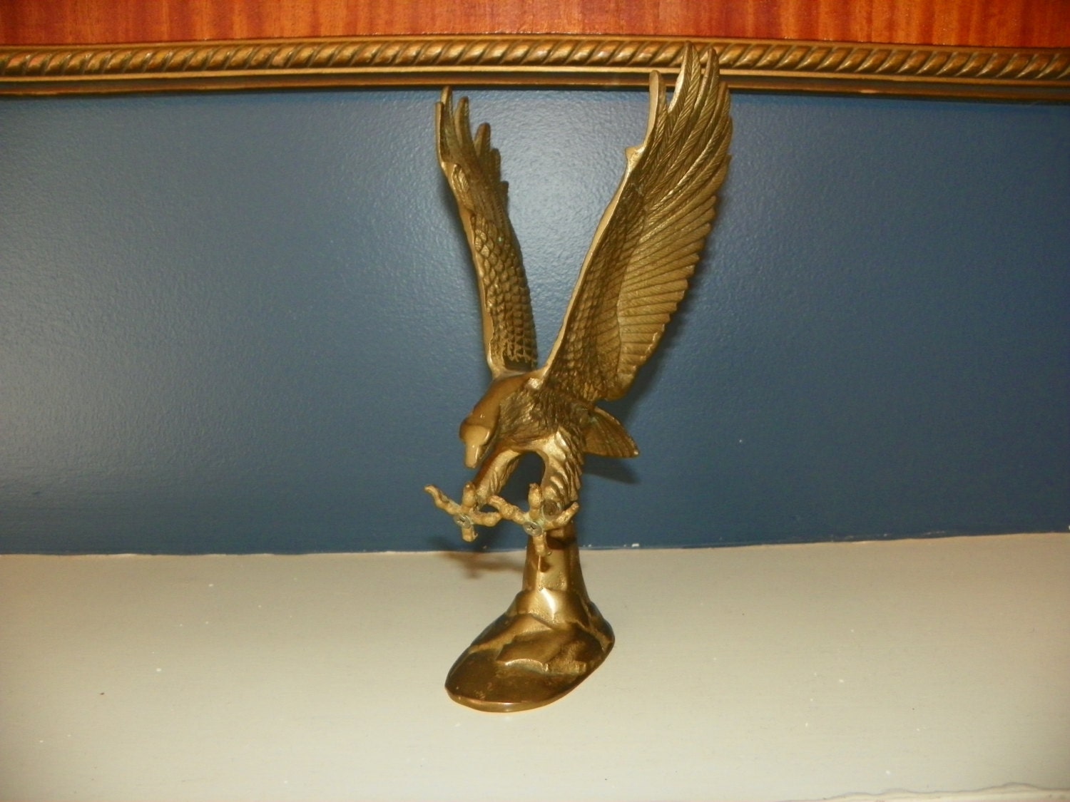 Vintage Brass Eagle Hood Ornament