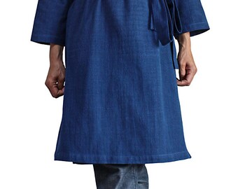 ChomThong Hand Woven Cotton Cache-Coeur Style Tunic Three Quarter Sleeve (BFS-131-03)