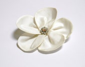 Plumeria Flower Silk Accessory- use as hair clip, fascinator, veil, head band, belt, ring bearer pillow, corsage, bustle accent, cake topper