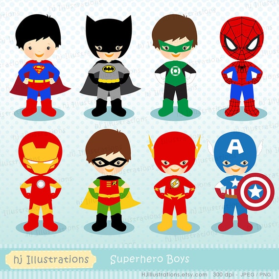 superhero clipart etsy - photo #5