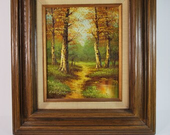 SALE! Vintage Cantrell Landscape Oil Painting on Canvas