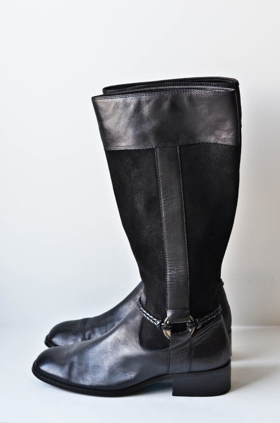 long leather riding boots size 7