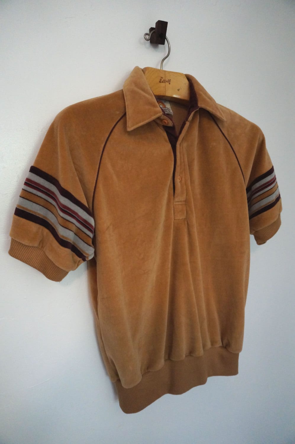 SALE was 28 Velour polo shirt by Saturdays in by WaterPlusMoon