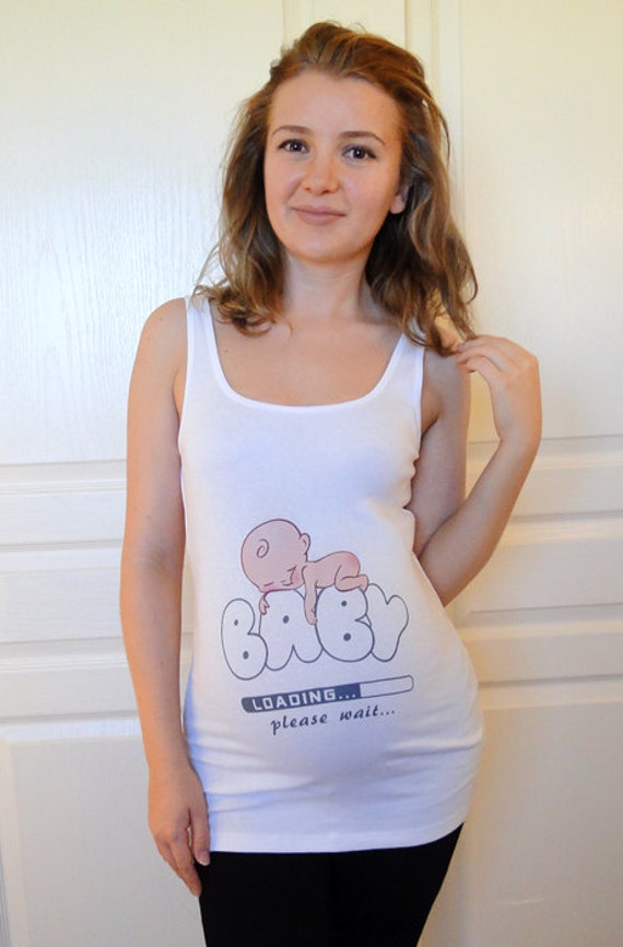 baby loading maternity shirt