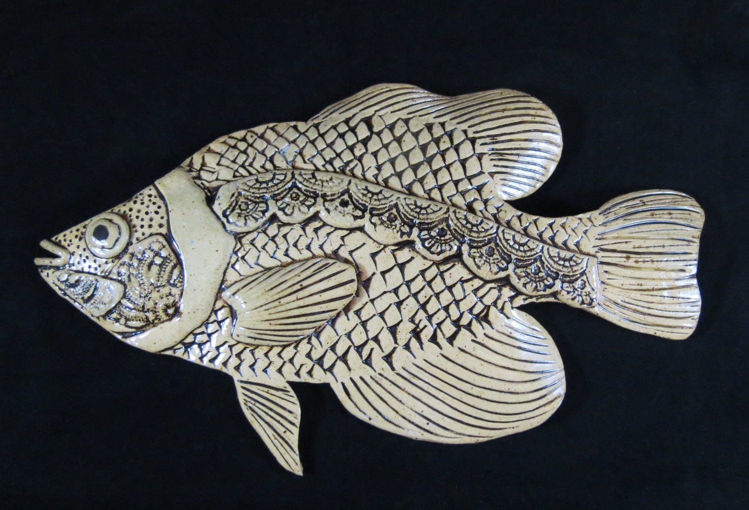 Ceramic Fish Pottery Fish Stoneware Fish Pottery Wall Hanging