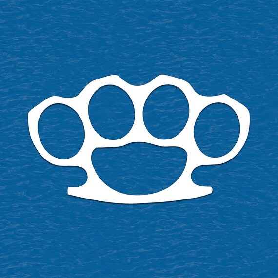 Brass Knuckles Vinyl Decal Sticker JDM by BaysideStickers on Etsy