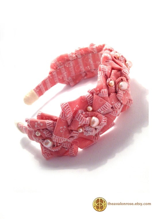 CHOKO Pearl Flower Detailing Headband - Yellow main image 1