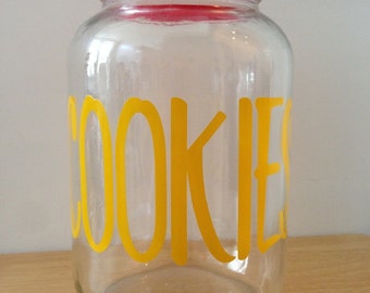 Retro Glass Ball Cookie Jar