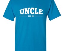 Uncle Since 2014 Tshirt, New Uncle tshirt, new uncle tee, new uncle ...
