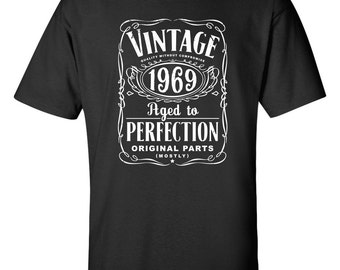 Download 45th Birthday Gift For Men and Women - Vintage 1969 Aged To Perfection Mostly Original Parts T ...